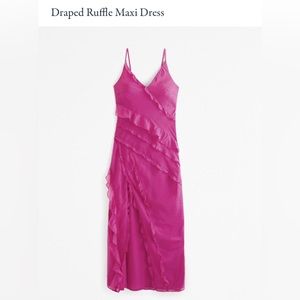 Abercrombie Draped Ruffle Dress (never worn)